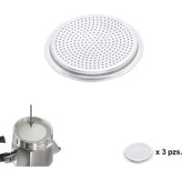 Filtro per caffè in alluminio classico/induzione 6 tazze (3 unità)