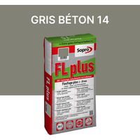 Joint carrelage intérieur et extérieur - 2 à 20 mm - Gris béton 14 - Sopro FL plus - 15 kg