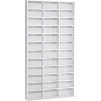 195Hx102Wx23.5D cm Wooden Display Shelving Unit-White