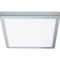 LED-Deckenleuchte 24W Eckig Aluminium 280x280 mm Slim CCT Wählbar Galán SwitchDimm Silber