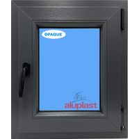 Eco-Blu – Fenêtre PVC H600 mm X L500 mm – Oscillo-battante tirant droit – Verre dépoli – Isolation thermique Uf 1.3 W/m²k – Sécurité RC2