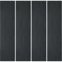 Ahd Amazing Home Design – Lot de 4 panneaux insonorisants décoratifs 240x60cm – Bois d'ébène – Écologiques et ignifuges – Améliore l'acoustique intérieure