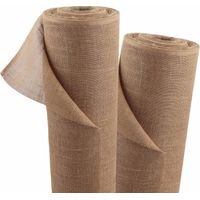 Tela de yute de 80m x 1m, alfombra de yute de 215g/m², tela de yute para jardín