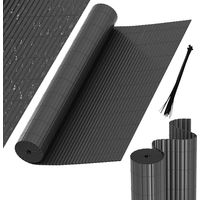 Wolketon Canne in PVC per giardino, balcone e terrazza – Frangivista e frangivento, stabile e facile da tagliare Grigio 90 x 400cm