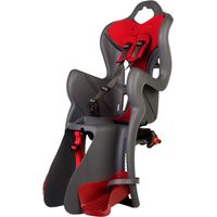 seggiolino per bici posteriore bellelli "b-one" attacco al portapacchi grigio scuro, portata massima 22 kg