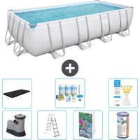 Bestway Bestway Power Steel Rectangulaire - 549x274x122 cm - 8-pièces S556