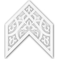 Dalle de plafond Profhome 157504 Lambris mural Élément décoratif 3d panneau mural Élement pour plafond style marocain Motifs géométriques islamiques blanc 25 x 20,8 cm