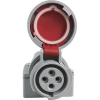 ecova 30519 presa industriale 16a 380-415 v 3p+t ip67 da parete