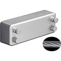 Étendoir à linge rétractable Ineasicer, extensible et réglable jusqu'à 4,2 m, support pour étendoir extérieur, idéal pour l'intérieur d'hôtels et les balcons - Argenté