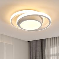 Plafonnier LED Rond 28cm, 36W 3000LM, Luminaire Moderne pour Chambre, Salon, Cuisine, Couloir, Salle de Bain, Lumière Chaude 3000K