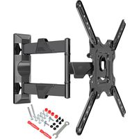 Support mural orientable VESA pour TV 81-140 cm – P4V2020 – Charge max 27 kg – Inclinaison +8/-5° – Rotation 180° – Acier avec gestion câbles – North Bayou