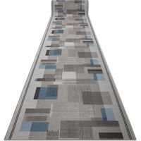 Läufer Antirutsch LISTRA Geometrisch, rutschfest grau 100cm grey 100x890 cm