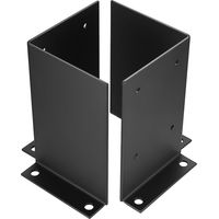 Ensemble de 2 supports de base de poteau,Appui de base pour poteaux de terrasse, Supports de pergola pour poteaux de 101x101/110x110/201x201/210x210mm, Balustrade de terrasse, Boîte aux lettres