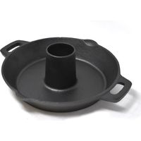 Rôtissoire à poulet en fonte 28cm - Support de rôtissoire pour barbecue et four pour rotir de poulet avec bière - volaille brochettes et plus encore - Chicken Roaster