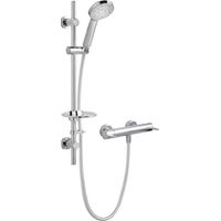 Deva Satinjet Avoca Low Flow Bar Shower Valve with Easy Fit Shower Kit - Chrome