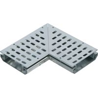Eckstück 90° für Sanierungsrinne flach 2x 250x140x35-55mm UT Edelstahl/OT Edelstahl