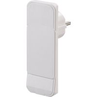 NVB 104553 Spina piatta di sicurezza Plastica con espulsore 230 V Bianco IP20