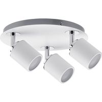 Strahler Tube 3-flammig Weiß Chrom GU10