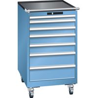 LISTA, Armoire à tiroirs, mobile, l x p x h 564 x 725 x 990 mm