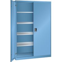 LISTA, Armoire à portes battantes, portes en tôle pleine, h x
