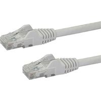 StarTech.com 7,0mWhite Cat6 / Cat 6 Snagless Patch Cable 7m - Patch-Kabel - RJ-45 (M) bis RJ-45 (M) - 7,0m - UTP - CAT 6 - ohne Haken - wei (N6PATC7MWH)