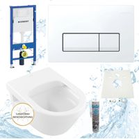 Geberit Vorwandelement Villeroy Boch Architectura WC spülrandlos Komplettset Delta50