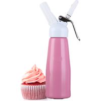 Schlagsahnespender professionnel pour les plats cuisinés de maison, les sauces, les desserts et les liqueurs (noir)