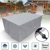 Funda protectora rectangular para muebles de jardín, fabricada en poliéster, impermeable, antipolvo y resistente a los rayos UV, para sillas o mesas de jardín (dimensiones: 225×116×82cm)