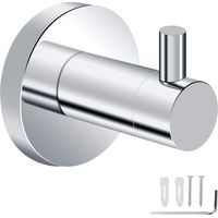 Bathroom Towel Hook Wall Mounted Towel Hook Wall Mounted Towel Rack Waterproof and Rustproof for Kitchen, Living Room and Office