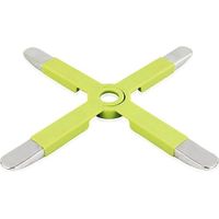 Collapsible Non Slip Silicone Trivet Mat Heat Resistant for Cross Placemat Coaster Drying Rack for Cup Pot Dishes Plates