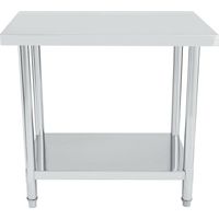 Bc-elec - WT100 K�che Arbeitstisch Verstellbare F��e Gastronomie Gastro Edelstahltisch K�chentisch 100x60cm Edelstahl