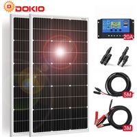 Kit de panneaux solaires mono 200W 12V – Installation facile pour maison, camping-car, bateau – Efficacité énergétique élevée