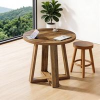 Petite table basse, table ronde de bureau, table de conférence, table de réunion (table uniquement)
