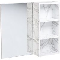 Bad-Spiegelschrank JOINVILLE 60 cm 54 cm Weißer Marmor