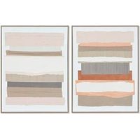 Tableau - HOME ESPRIT - Urbain - Multicolore - 2 unités - 62,3 x 4,5 x 82,3 cm