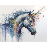 Papier peint panoramique Enfants - Licorne - 260 cm x 201 cm