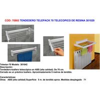 Teleskop-Harzwäscheleine 70 Telepack 301020