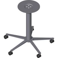 Säulentischgestell 5-Stern 695 mm schwarz