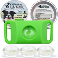 Aquality Pets Collar– Collar Antipulgas para Perros con 4 Cápsulas Reemplazables, Ingredientes 100% Naturales, Seguro para Perros y Gatos, Apto para Todo Tipo de Perros y Gatos (1, Verde)