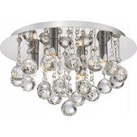 LÁMPARA de TECHO APP403-C CRISTAL GLAMOUR 4-PUNTOS de LUZ G9 25X25X16,5CM