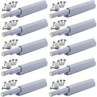 Magnetische Push-to-Open-Verschlüsse. Die Türen lassen sich durch einfaches Drücken öffnen und schließen (10 Stück).