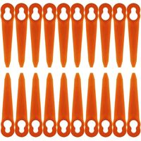 Ensemble de 100 lames de rechange, compatibles avec les tondeuses à gazon Stihl PolyCut 2-2 et Polycut 3-2 FSA 45, FSA 57 et FSE 52, accessoire de lame en plastique pour tondeuse à gazon à batterie.