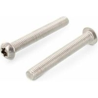 Vis à métaux tête bombée, Torx inox - Longueur: 90 - Qualite Inox: A4 - Diamètre: 6