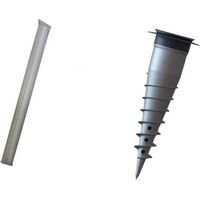 Poteau hamac avec base d'ancrage en aluminium – Fixation rapide et amovible – Système breveté pour aménagement extérieur – Gard&Rock