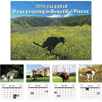 Calendrier 2026 : Chiens qui font leurs besoins dans des endroits magnifiques (calendrier humoristique), calendrier mural rigolo 2026-AquaForge