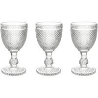 Set 3 Gobelets Transparents cc 280 Diamante Verre Transparent