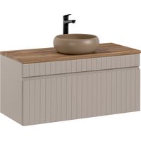 Mueble lavabo individual 100 cm Zelie Cachemira y Madera
