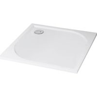 ONDEE ZEN - Receveur de douche HESTIA - 80x80cm - Résine - Blanc - Extra-plat - Antidérapant