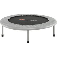 Mini trampoline de fitness pliable 97 cm capacite 150 kg gris