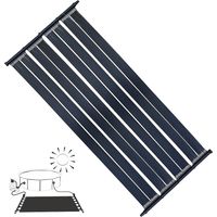 Melko – Chauffe-piscine solaire 2 pièces 605x80cm – Absorbeur en polyéthylène et acier inoxydable – Augmente température jusqu'à 10°C